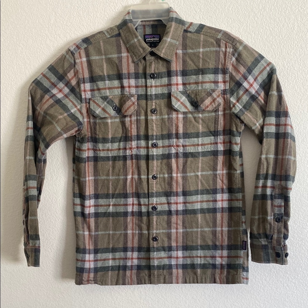 Patagonia Organic Cotton Plaid Button-Up Shirt Size S